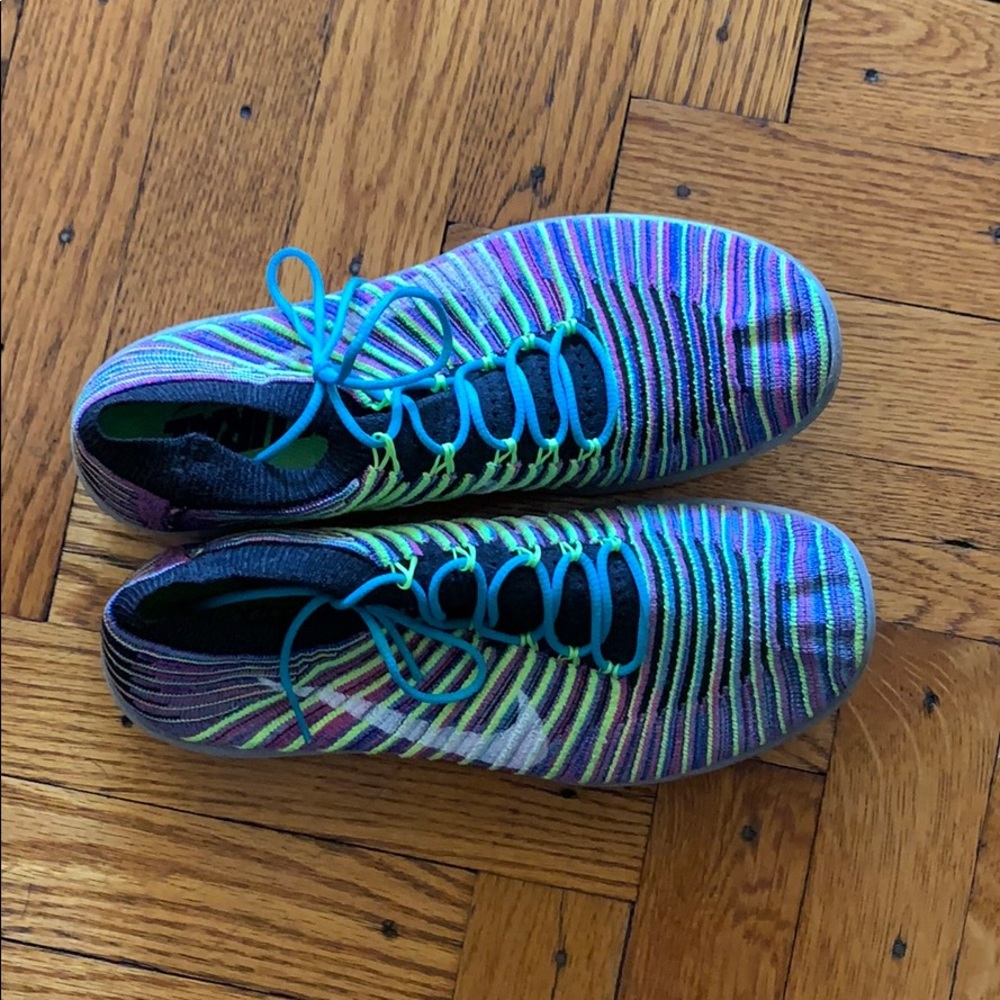 Rainbow nike sneakers - size 9